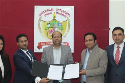 उर्जा संरक्षण तथा दक्षता को बढ़ावा देने के उद्देश्य से गुरुग्राम विवि और ईईएसएल के बीच हुआ एमओयू