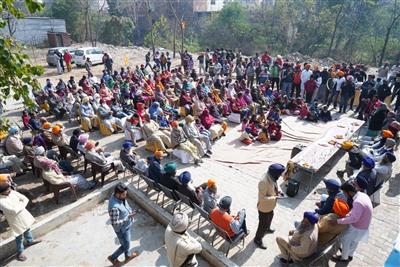 परविन्दर सोहाना की लखनौर में चुनाव मीटिंग ने रैली का रूप धारा