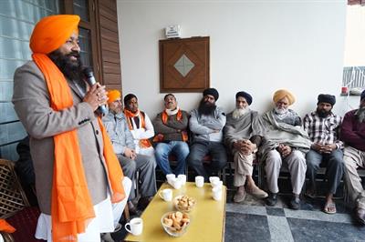  अकाली-बसपा उम्मीदवार परविन्दर सोहाना द्वारा गांव ठसका और मनाणा में चुनाव प्रचार