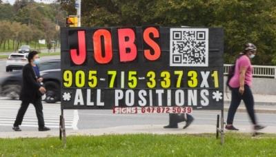 Canada's unemployment rate falls below pre-Covid level for 1st time