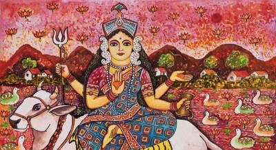  हिमाचल प्रदेश : चैत्र नवरात्रि उत्सव मनाने के लिए मंदिरों में उमड़ी भीड़