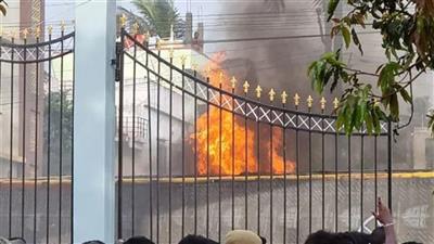 Violence rocks Andhra town over renaming district after Ambedkar