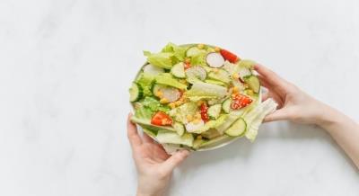 Refresh with bowl full of salad