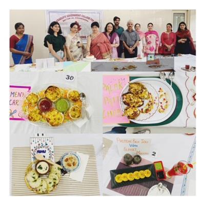 पोस्ट ग्रेजुएट गवर्नमेंट कॉलेज फॉर गर्ल्स, सेक्टर 42, चंडीगढ़ में पाक कला प्रतियोगिता का आयोजन