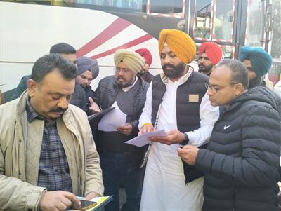 Transport Minister conducts surprise checking at local bus stand