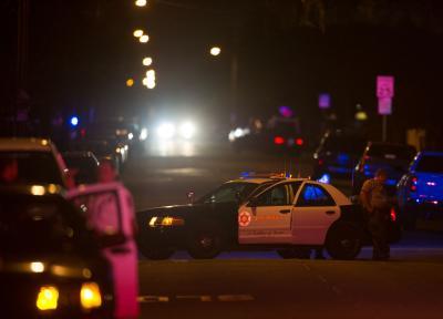 10 killed in California shooting, search launched for gunman
