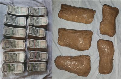 PUJAB POLICE BUST DRUG SMUGGLING NETWORK; ONE HELD WITH 5KG HEROIN, Rs 12.15L DRUG MONEY