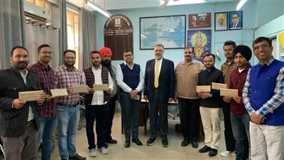 DR BALBIR SINGH HANDSOVER APPOINTMENT LETTERS TO EIGHT CLERKS, ONE PEON AT AYURVEDA DEPARTMENT