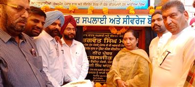 Cabinet Minister Dr. Baljit Kaur laid foundation stone of Rs 34.47 cr project to solve problem of sewerage