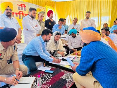 PUNJAB GOVERNMENT DETERMINED TO SOLVE ALL THE PROBLEMS OF THE PEOPLE : ANMOL GAGAN MANN
