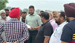 Deputy Commissioner Jitendra Jorwal reviews ongoing special Girdavari process in flood affected villages of Sangrur 