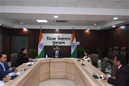  डीसी निशांत कुमार यादव ने जिला में जारी विकसित भारत संकल्प यात्रा की प्रगति की समीक्षा की