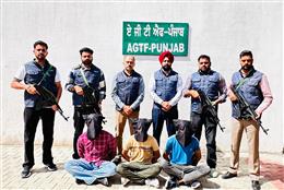PUNJAB POLICE’S AGTF ARREST THREE OPERATIVES OF FOREIGN-BASED GANGSTERS GOLDY BRAR AND ROHIT GODARA