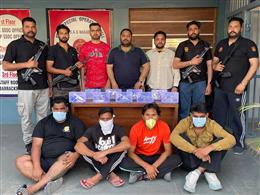 PUNJAB POLICE BUST INTERSTATE ARMS SMUGGLING RACKET; FOUR HELD WITH 9 PISTOLS, SWIFT CAR