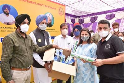  Sports Minister Rana Sodhi disburses training equipments worth Rs.95 lakh to players